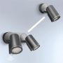 Oprawa elewacyjna z dwoma czujnikami ruchu i zmierzchu  SPOT DUO SC Bluetooth Mesh PIR 2x7W 1024lm 3000K IP44  IK03 230V antracyt / aluminium - 9