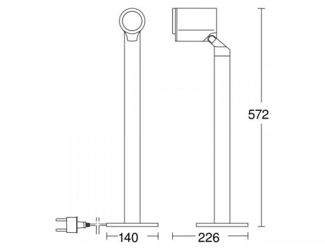 Oprawa ogrodowa z czujnikiem ruchu i zmierzchu SPOT WAY SC PIR Bluetooth Mesh  7,9W 512lm 3000K IP44 IK03 230V antracyt / aluminium - 6
