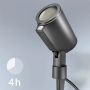 Oprawa ogrodowa wbijana SPOT GARDEN SC LED czujniki ruchu i zmierzchu Bluetooth Mesh  7,9W 512lm 3000K IP44 IK03 230V antracyt / aluminium - 7
