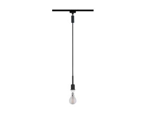 Lampa wisząca na szynoprzewód URail Deco System E14 max.1x20W 135cm 230V czarny matowy / metal