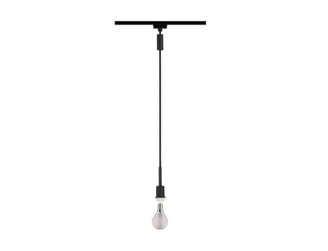 Lampa wisząca na szynoprzewód URail Deco System E14 max.1x20W 135cm 230V czarny matowy / metal
