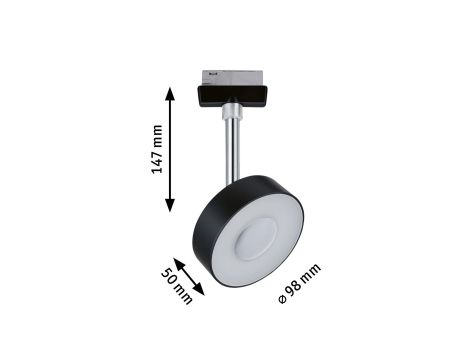 Reflektor na szynoprzewód URail CIRCLE LED DIM 5W 152lm 2700K 230V czarny matowy/ metal - 4