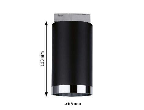 Reflektor na szynoprzewód URail TUBE GU10 max.10W 230V czarny matowy / chrom - 6