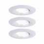 Zestaw opraw do wbudowania CALLA LED 3x6W 530lm okrągła wychylna 4000K IP65 230V biały matowy - 2