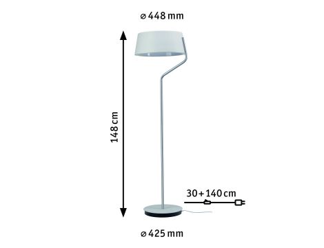 Lampa podłogowa BELAJA LED DIM 22W 1250lm 2700K 230V biały / chrom mat / metal - 7