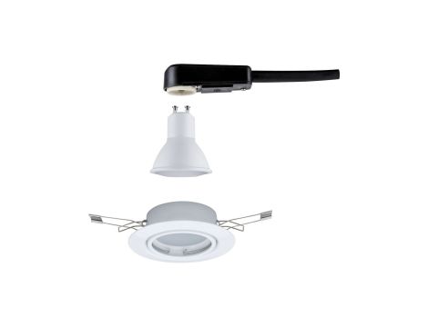 Oprawa wbudowana Base ruchoma 1x5W 230V GU10 51mm Biały Mat/Metal - 3