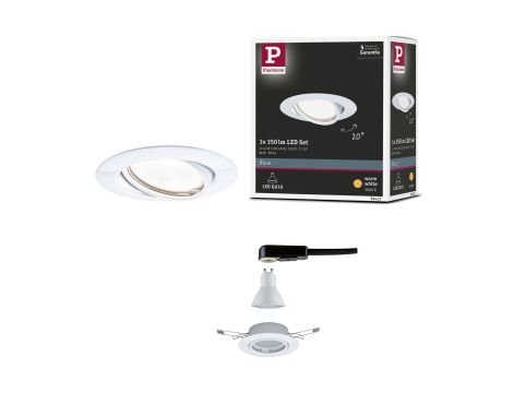 Oprawa wbudowana Base ruchoma 1x5W 230V GU10 51mm Biały Mat/Metal - 6