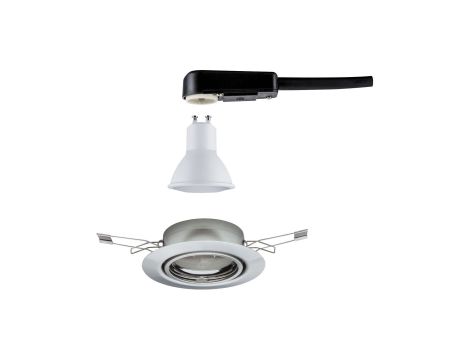 Oprawa wbudowana Base ruchoma 1x5W 230V GU10 51mm Żelazo Szczotkowane/Metal - 3