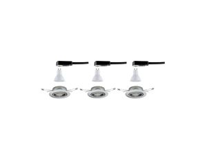 Oprawa do wbudowania Base LED GU10 3x5W 3x350lm 230V 51mm żelazo szczotkowane / metal - image 2
