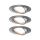 Oprawa do wbudowania Base ruchoma 3x5W 3x370lm 51mm 3000K IP20 230V żelazo szczotkowane/metal