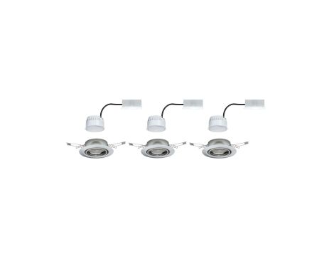 Oprawa do wbudowania Base ruchoma LED 3-st ściemnianie 3x5W 3x370lm 3000K 230V 51mm żelazo szczotkowane / metal - 2
