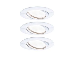 Oprawa do wbudowania Base ruchoma LED 3-st ściemnianie 3x5W 3x370lm 3000K 230V 51mm biały / metal