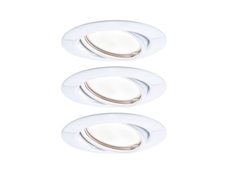 Oprawa do wbudowania Base ruchoma LED 3-st ściemnianie 3x5W 3x370lm 3000K 230V 51mm biały / metal