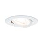 Oprawa do wbudowania NOVA LED wychylna GU10 6.5W 460lm 84mm 2700K IP23 230V biały mat / aluminium - 2