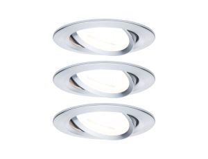 Oprawa do wbudowania NOVA LED wychylna zestaw 3xGU10 6,5W 460lm 2700K 84mm 230V aluminium
