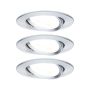 Oprawa do wbudowania NOVA LED wychylna zestaw 3xGU10 6,5W 460lm 2700K 84mm 230V aluminium - 2
