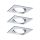 Oprawa do wbudowania NOVA LED wychylna zestaw 3xGU10 6.5W 460lm 84x84mm 2700K 230V aluminium