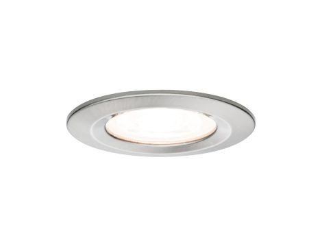 Oprawa do wbudowania NOVA LED stała GU10 6.5W 460lm 78mm 2700K IP44 230V szczotkowane żelazo