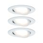 Oprawa do wbudowania NOVA COIN LED wychylna zestaw 3x6W 470lm 84mm 2700K IP23 230V biały mat - 2