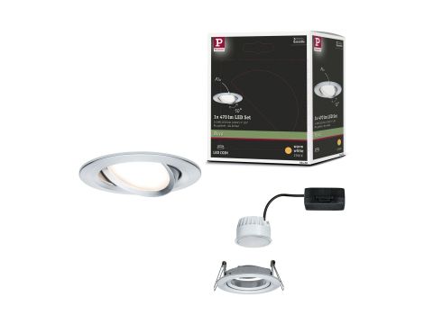 Oprawa do wbudowania NOVA COIN LED wychylna 6W 470lm 84mm 2700K IP23 230V aluminium - 3