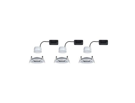Oprawa do wbudowania NOVA COIN LED wychylna zestaw 3x6W 470lm 84mm 2700K IP23 230V aluminium - 2