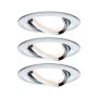 Oprawa do wbudowania NOVA COIN LED wychylna zestaw 3x6W 470lm 84mm 2700K IP23 230V chrom - 2
