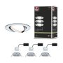 Oprawa do wbudowania NOVA COIN LED wychylna zestaw 3x6W 470lm 84mm 2700K IP23 230V chrom - 9