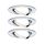 Oprawa do wbudowania NOVA COIN LED wychylna zestaw 3x6W 470lm 84mm 2700K IP23 230V chrom