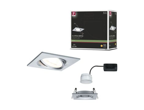 Oprawa do wbudowania NOVA COIN LED wychylna 6W 470lm 84x84mm 2700K IP23 230V aluminium - 4