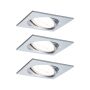 Oprawa do wbudowania NOVA COIN LED wychylna zestaw 3x6W 470lm 84x84mm 2700K IP23 230V aluminium - 2