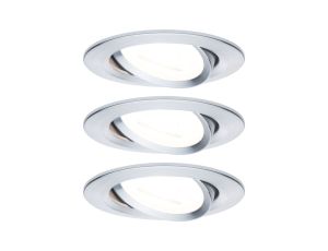 Oprawa do wbudowania NOVA LED DIM wychylna 3xGU10 6.5W 460lm 84mm 2700K IP23 230V aluminium