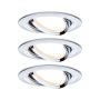 Oprawa do wbudowania NOVA LED DIM wychylna 3xGU10 6.5W 460lm 84mm 2700K IP23 230V chrom - 2