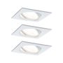 Oprawa do wbudowania NOVA LED DIM wychylna zestaw 3xGU10 6.5W 460lm 84x84mm 2700K IP23 230V biały mat - 2