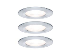 Oprawa do wbudowania NOVA LED DIM stała zestaw 3xGU10 6.5W 460lm 78mm 2700K IP44 230V aluminium