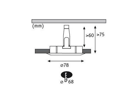 Oprawa do wbudowania NOVA LED DIM stała zestaw 3xGU10 6.5W 460lm 78mm 2700K IP44 230V aluminium - 6