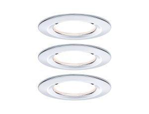 Oprawa do wbudowania NOVA LED DIM stała zestaw 3xGU10 6.5W 460lm 78mm 2700K IP44 230V chrom