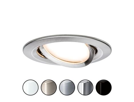 Oprawa do wbudowania NOVA COIN LED DIM wychylna 6W 470lm 84mm 2700K IP23 230V szczotkowane żelazo - 6