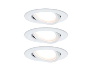 Oprawa do wbudowania NOVA COIN LED DIM wychylna zestaw 3x6W 470lm 84mm 2700K IP23 230V biały mat