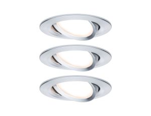 Oprawa do wbudowania NOVA COIN LED DIM wychylna zestaw 3x6W 470lm 84mm 2700K IP23 230V aluminium