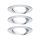 Oprawa do wbudowania NOVA COIN LED DIM wychylna zestaw 3x6W 470lm 84mm 2700K IP23 230V aluminium