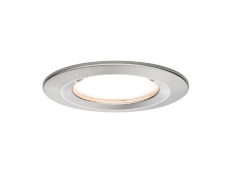 Oprawa do wbudowania NOVA COIN LED DIM stała zestaw 3x6W 470lm 78mm 2700K IP44 230V szczotkowane żelazo - 2