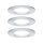 Oprawa do wbudowania NOVA COIN LED DIM stała zestaw 3x6W 470lm 78mm 2700K IP44 230V aluminium