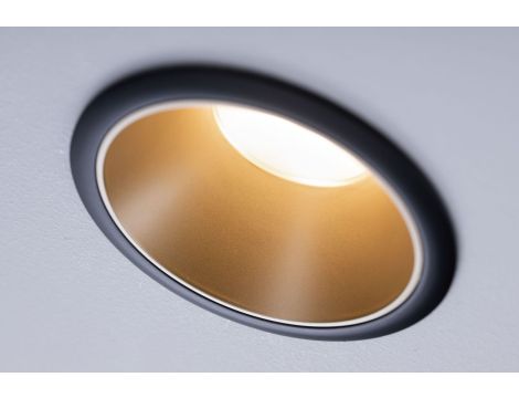 Oprawa do wbudowania COLE COIN LED 3-STEP DIM 1x6W 470lm 2700K IP44 230V czarny / złoty / matowy - 5