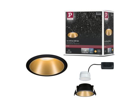 Oprawa do wbudowania COLE COIN LED 3-STEP DIM 1x6W 470lm 2700K IP44 230V czarny / złoty / matowy - 11