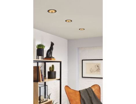 Oprawa do wbudowania COLE COIN LED 3-STEP DIM zestaw 3x6W 470lm 2700K IP44 230V Czarny/Złoty-matowy - 6