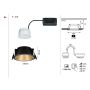 Oprawa do wbudowania COLE COIN LED 3-STEP DIM zestaw 3x6W 470lm 2700K IP44 230V Czarny/Złoty-matowy - 9