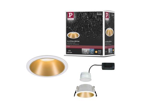 Oprawa do wbudowania COLE COIN LED 3-STEP DIM 1x6W 470lm 2700K IP44 230V biały / złoty-matowy - 11
