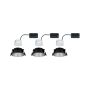 Oprawa do wbudowania COLE COIN LED 3-STEP DIM zestaw 3x6W 470lm 2700K IP44 230V Cz/Srebrny-matowy - 5