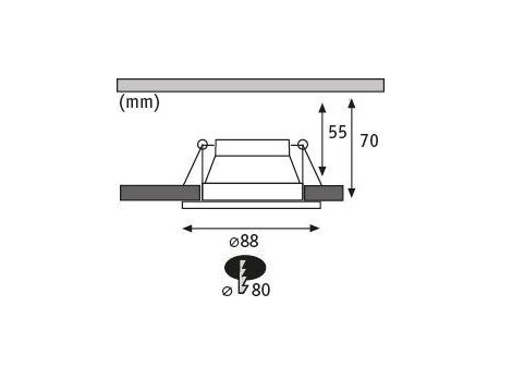 Oprawa do wbudowania COLE COIN LED 3-STEP DIM zestaw 3x6W 470lm 2700K IP44 230V biały / srebrny matowy - 9