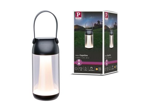Lampa akumulatorowa stołowa Cupulino 6W 100lm 3000K IP44 USB ściemnialna antracyt / tworzywo sztuczne - 11